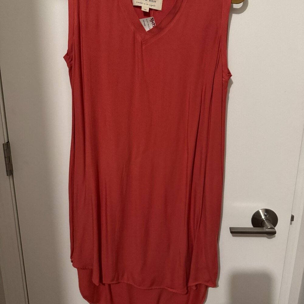 Cloth & Stone Women’s  Rayon Coral Sun Dress NWT